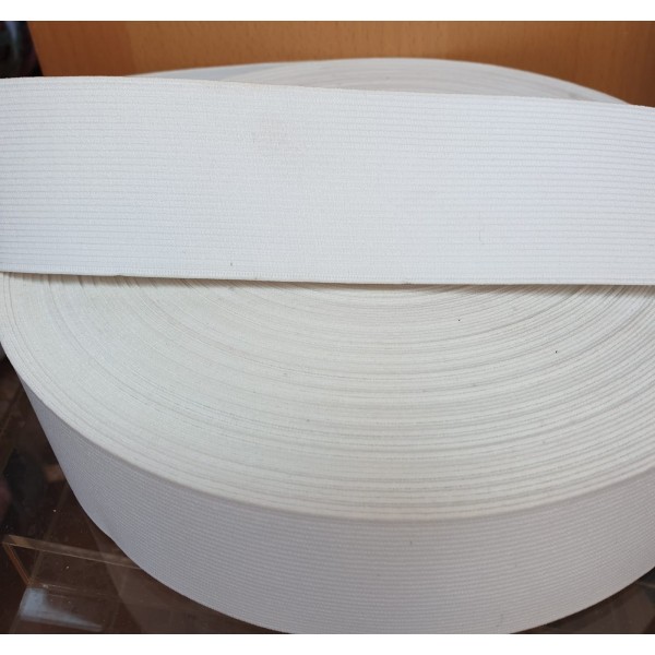Élastique Blanc plat Élastique Blanc plat