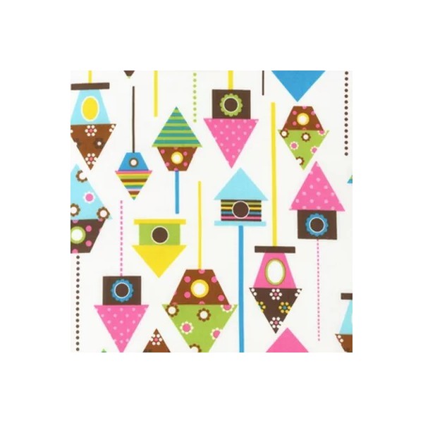 Bird houses, Robert Kaufman Bird houses, Robert Kaufman