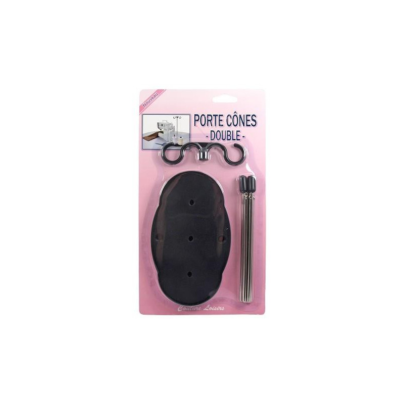 Porte-cônes double pour machine