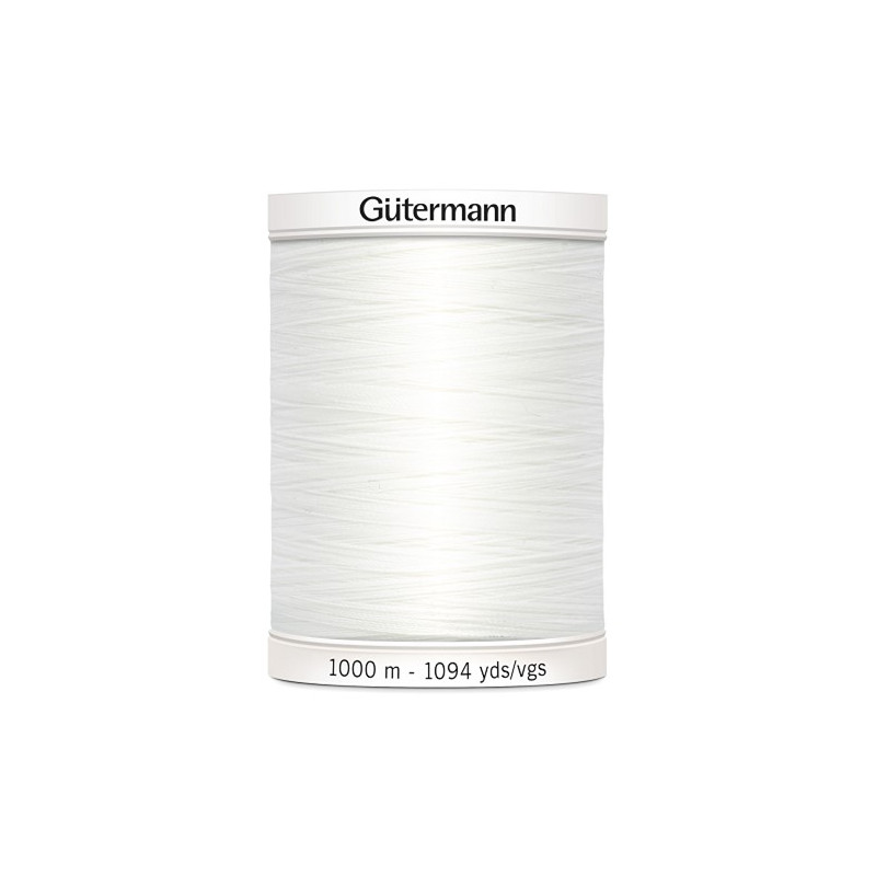 Fil à coudre Gütermann 1000 m Blanc