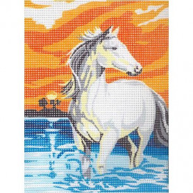 Kit Canevas Cheval 15 x 20 cm