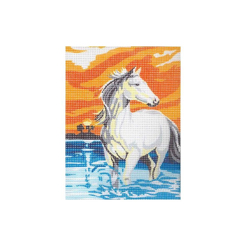 Kit Canevas Cheval 15 x 20 cm