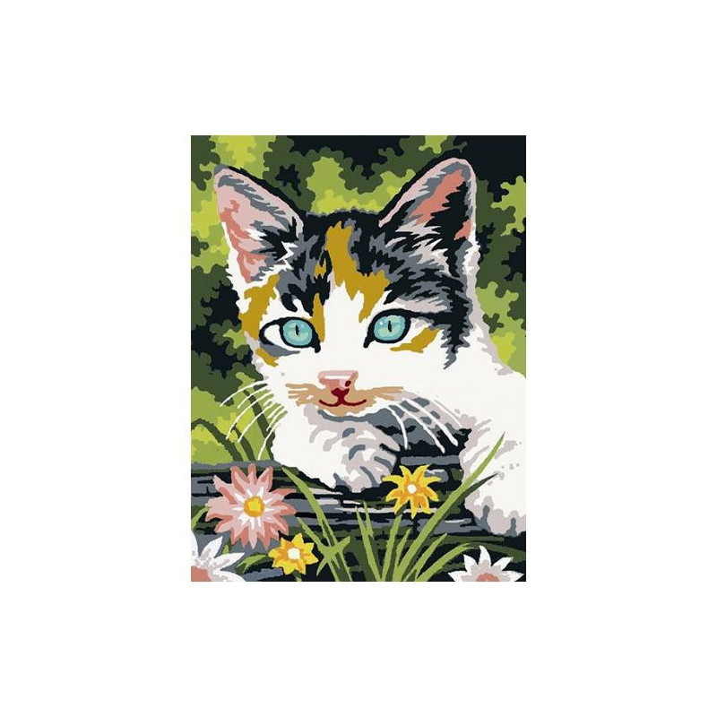 Kit Canevas Portrait Chat 15 x 20 cm