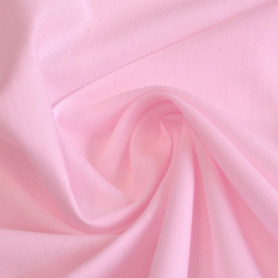 Coton uni Rose