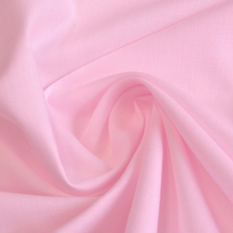 Coton uni Rose