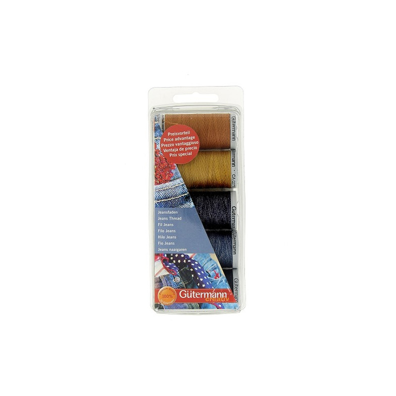 Set de fils Gütermann Spécial Jeans