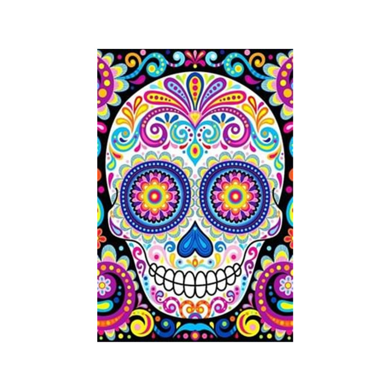 Kit de broderie diamant - Crâne mexicain