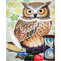 Kit de broderie diamant - Hibou