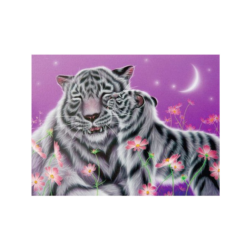 Kit de broderie diamant - Duo de tigres