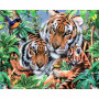 Kit de broderie diamant - Tigres