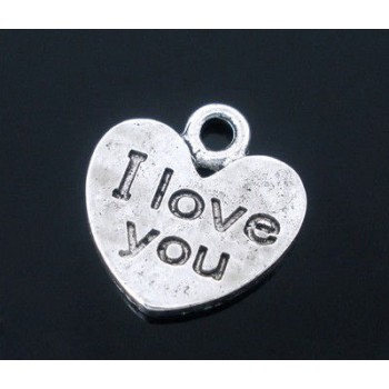 Charm breloque "I love you"