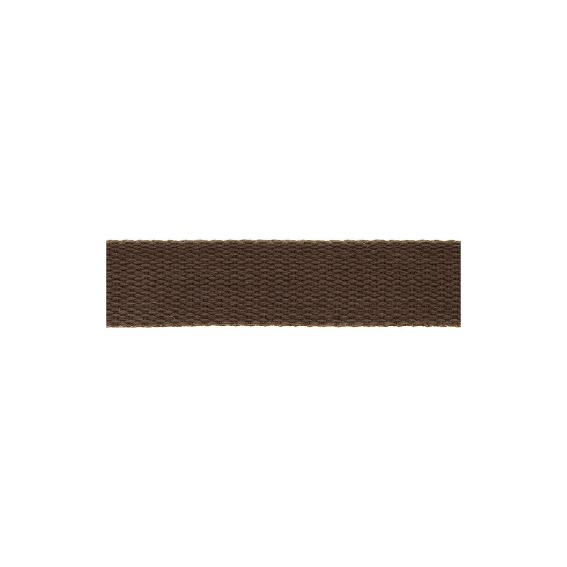 Sangle coton Marron - 30mm