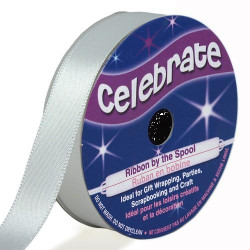 Ruban satin - Blanc -13mm