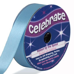 Ruban satin - Bleu ciel -13mm