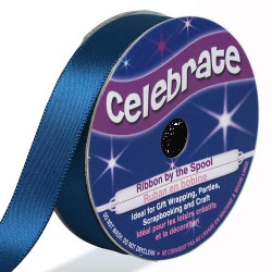 Ruban satin - Bleu marine...