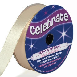 Ruban satin - Ecru -13mm