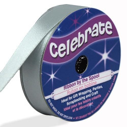 Ruban satin - Gris -13mm