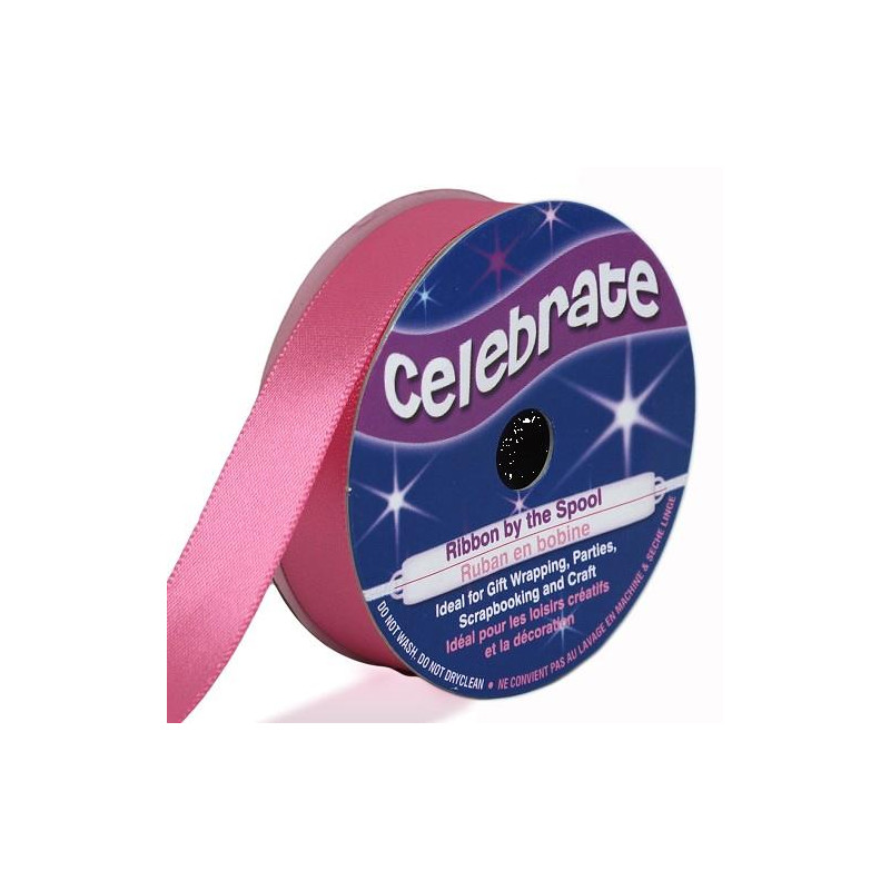 Ruban satin - Fushia -13mm