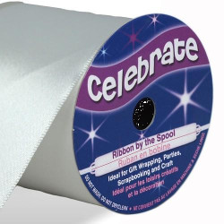 Ruban satin - Blanc -50mm