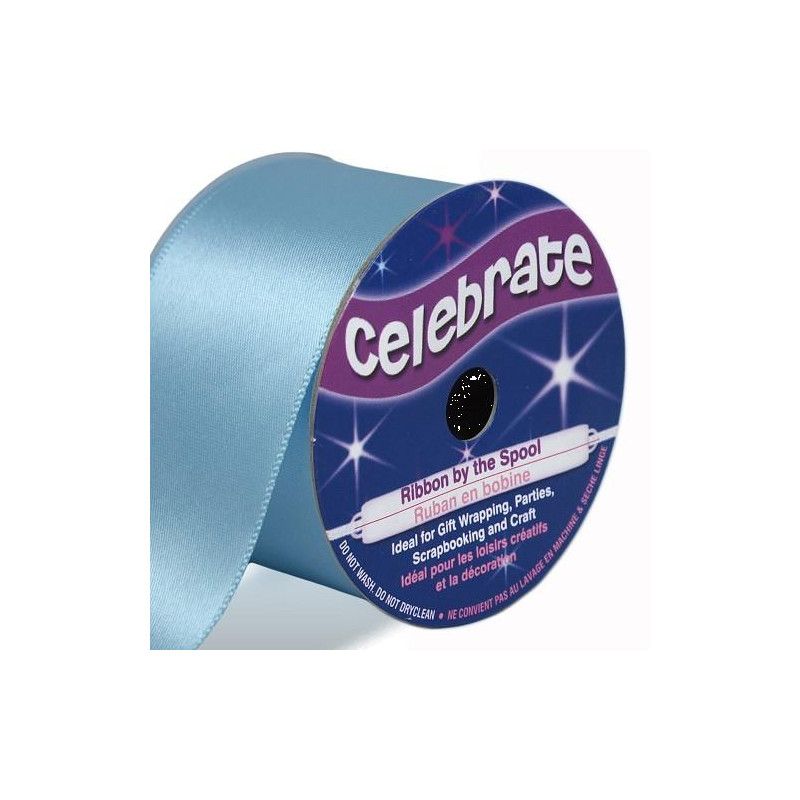 Ruban satin - Bleu ciel -38mm