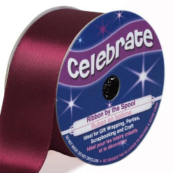 Ruban satin - Bordeaux -25mm