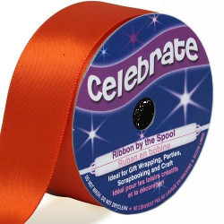 Ruban satin - Orange -25mm