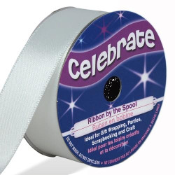 Ruban satin - Blanc -25mm