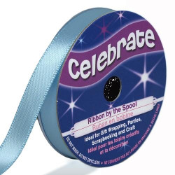 Ruban satin - Bleu ciel -9mm