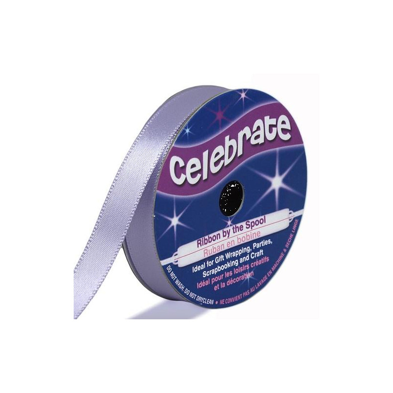 Ruban satin - Mauve -9mm