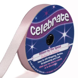 Ruban satin - Rose -9mm