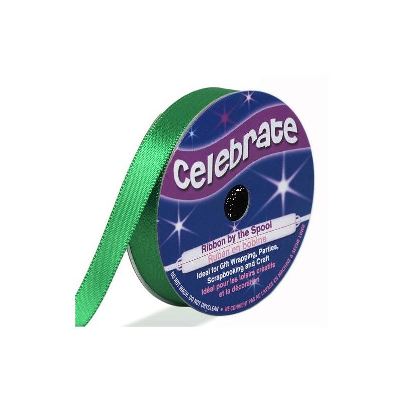 Ruban satin - Vert -9mm