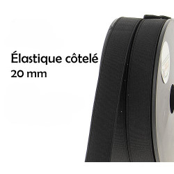 Élastique côtelé - 20mm