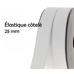 Élastique côtelé - 25mm