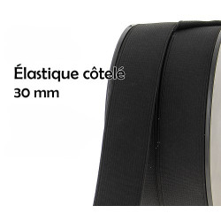 Élastique côtelé - 30mm