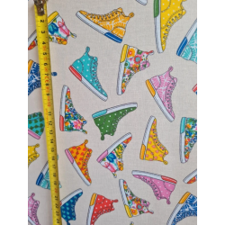 Coton enduit "Baskets"