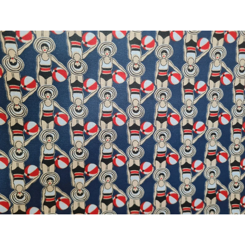 Coton enduit "Nageuses"