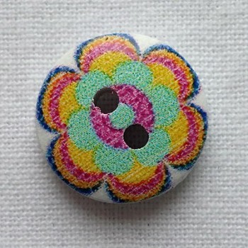 Bouton bois 15 mm
