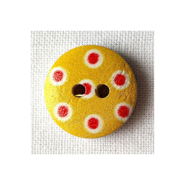 Bouton bois 15 mm