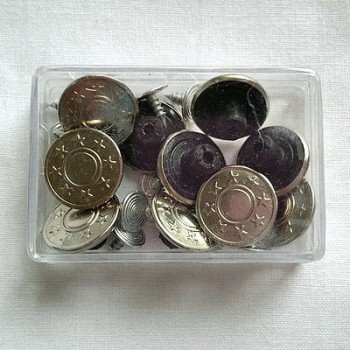 Bouton Jean's argent