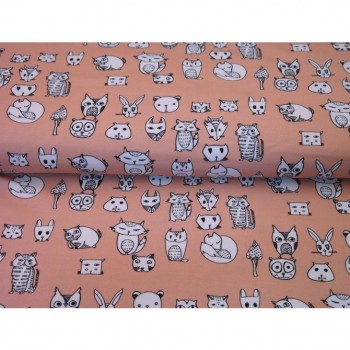 Jersey Stenzo "Animaux" rose