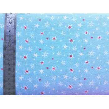 Sweat bouclette  "Dans les étoiles" bleu
